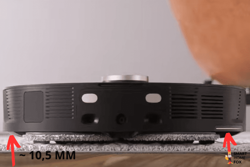 Die Wischpads des Dreame L30 Ultra werden um 10,5 mm angehoben.